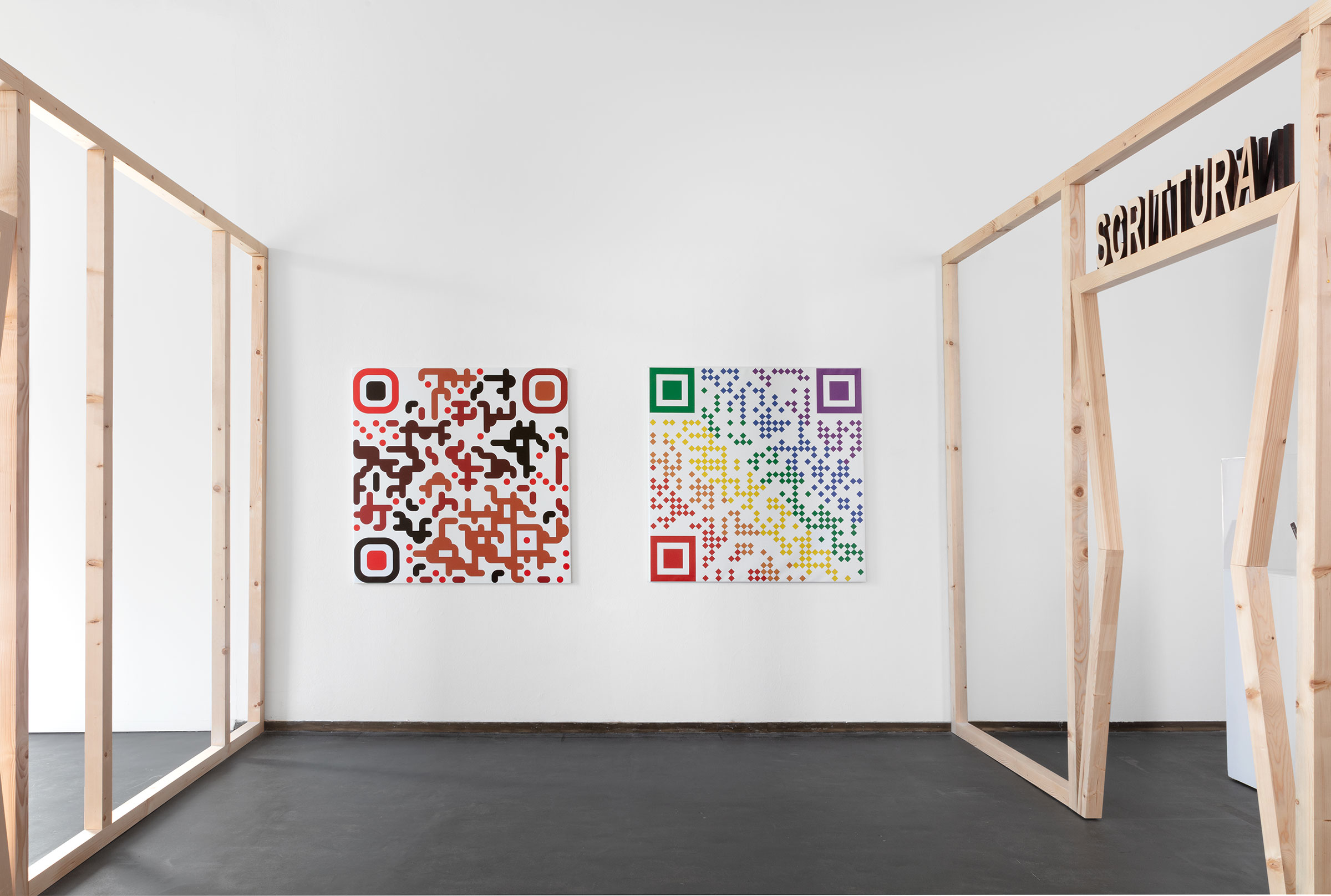 Michelangelo Pistoletto, Molti di uno. QR Code Possession - Generative Artificial Intelligence. Terzo Paradiso (Third Paradise), 2023, Molti di uno. QR CodePossession - Generative Artificial Intelligence. Nuova Opera (New artwork), 2023